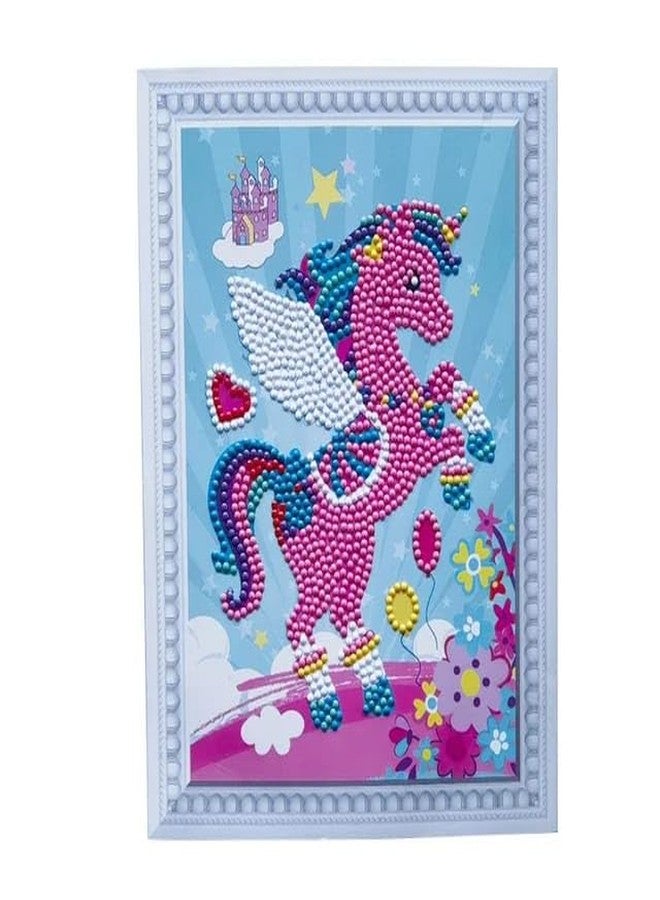 AMANVANI Diamond Painting Kits for Kids with Frame Cute Animal Art and Crafts for Kids, Birthday Return Gifts for Girls, Art and Craft Kit, DIY Kit for Girls (Pack of 4) - Image 5